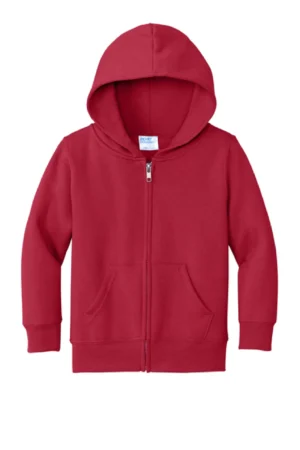 Port & Co™ Toddler Core Fleece Full-Zip Hooded Sweatshirt